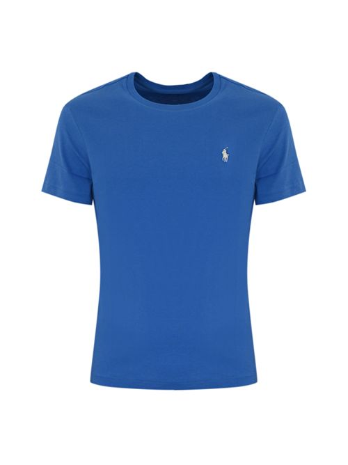 T-shirt in cotone con logo Pony Blu POLO RALPH LAUREN | 710671438411